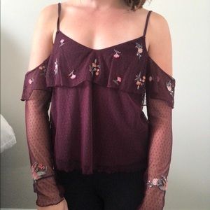 American Eagle off the shoulder top